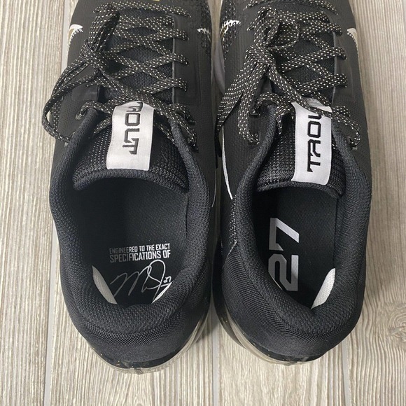 Nike Force Zoom Trout 7 Pro Baseball Cleats Men’s 13 Black Gold CQ7224-012 New - Picture 7 of 8